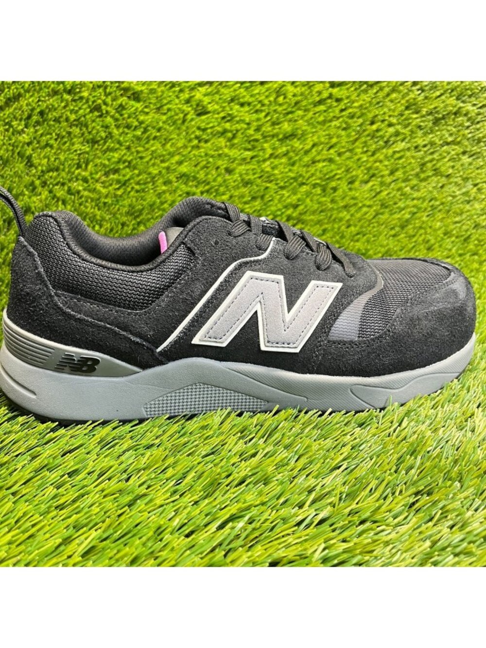 New Balance Elite Lite Womens Size 10 Black Gray Composite Toe Safety Work Shoes